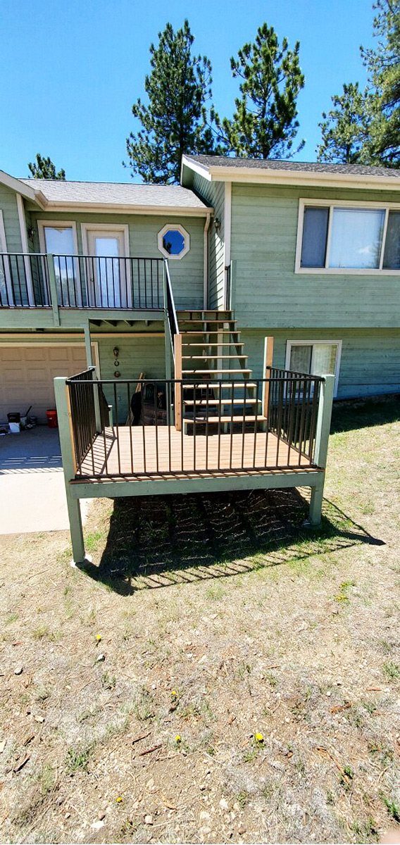 Deck and Stairs Outside View