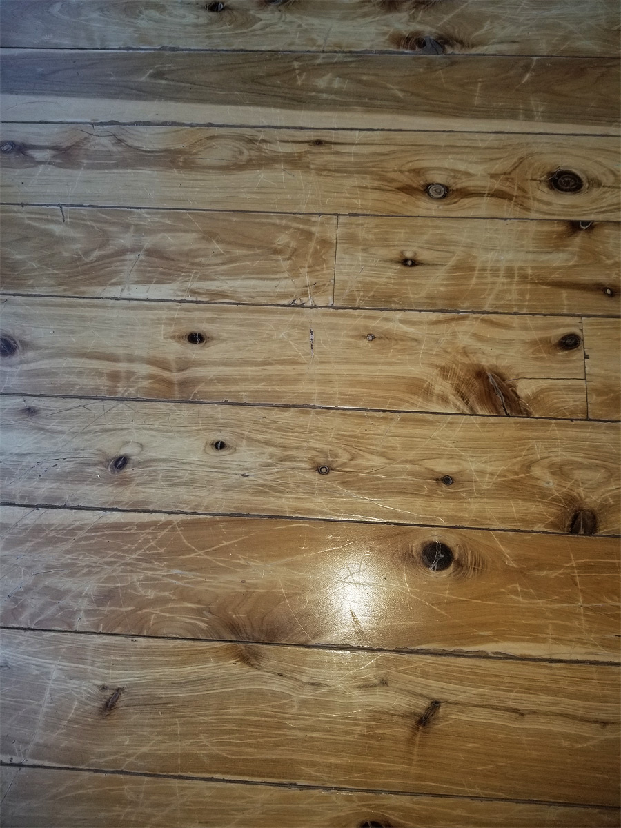 Previous Flooring with Damage