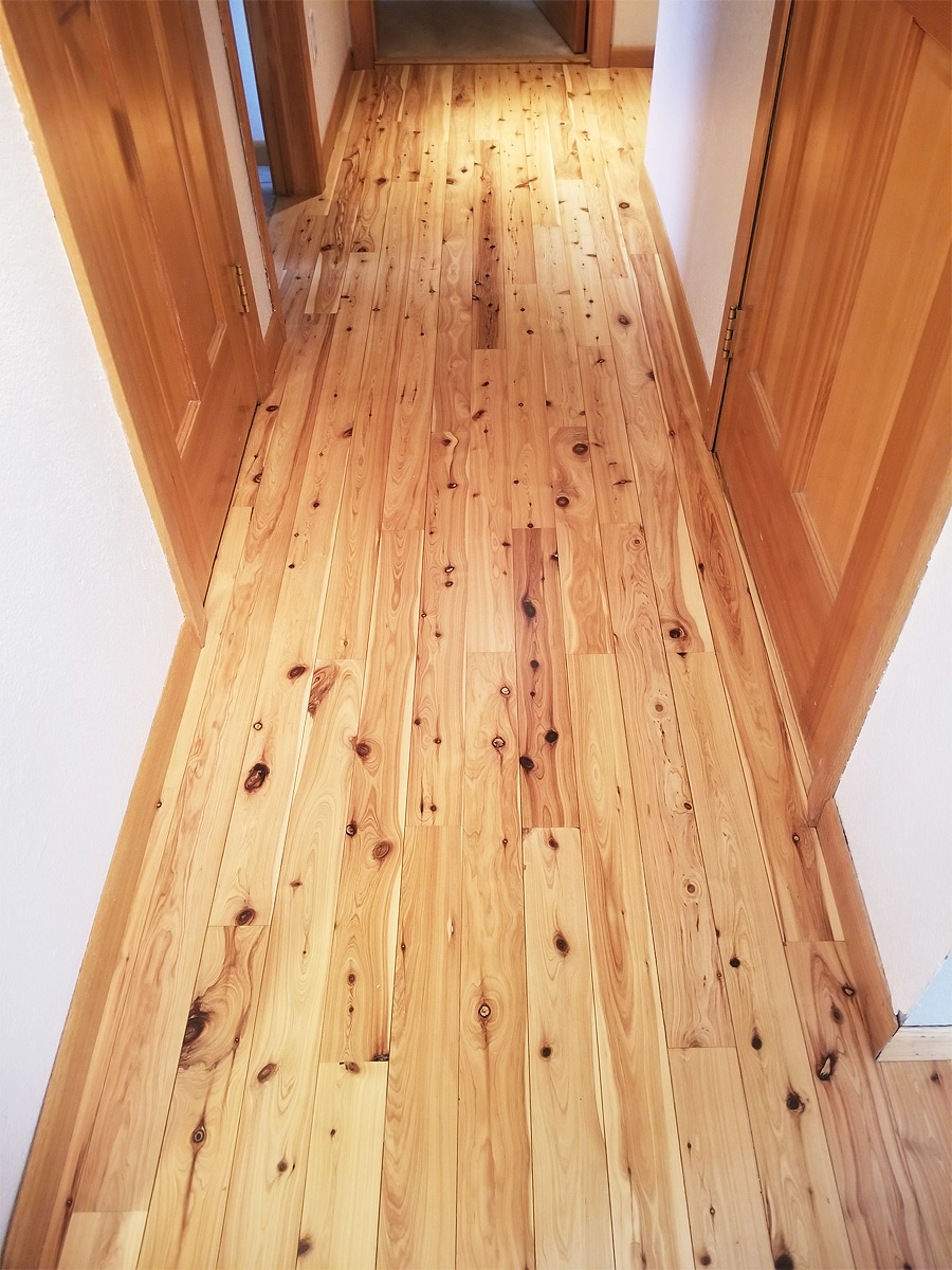 Refinished Hallway Wood Flooring