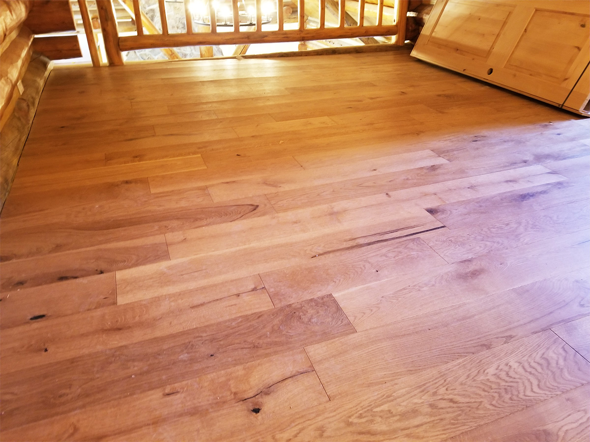 Custom Log Home Flooring