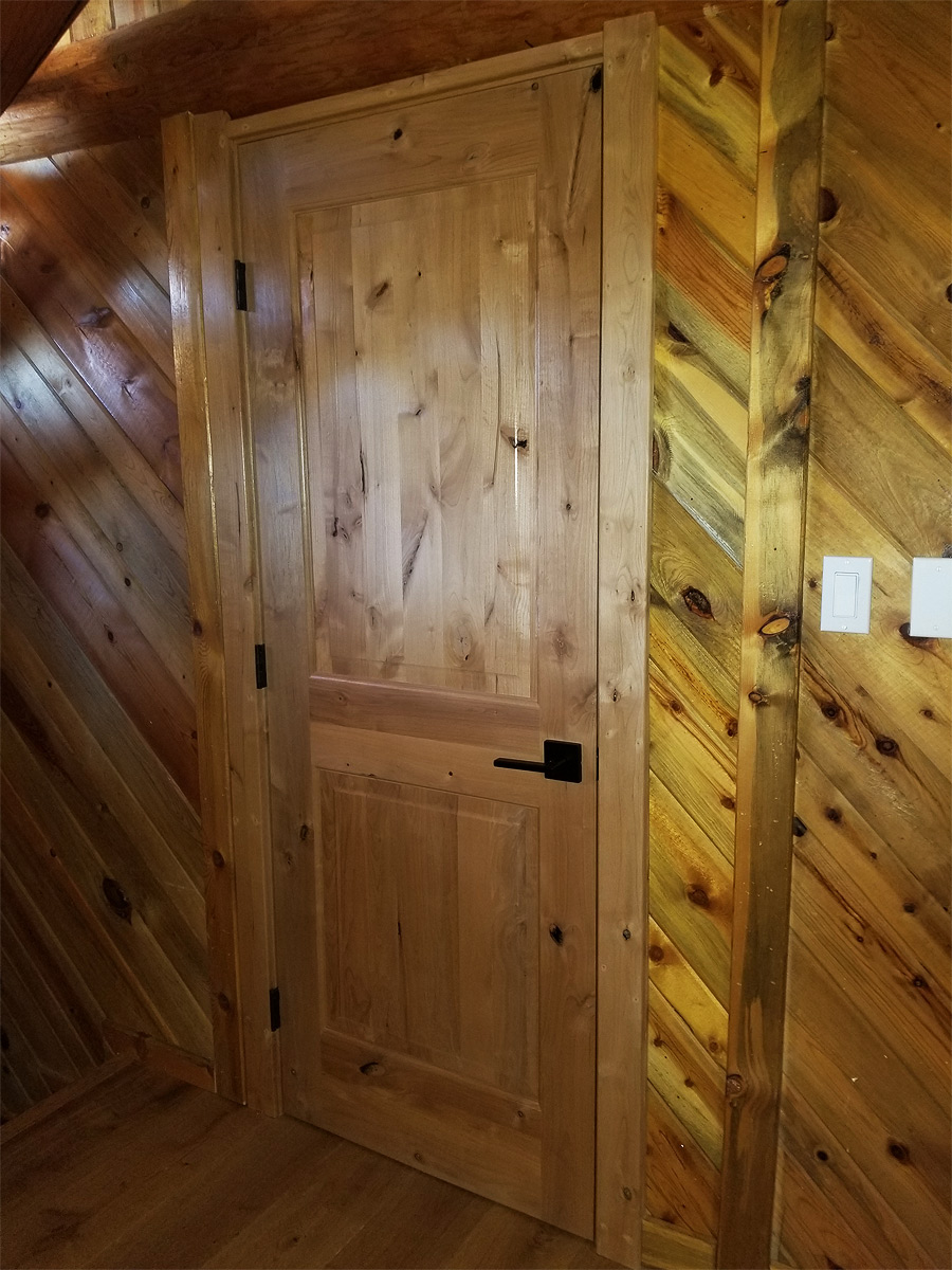 Log Home New Doors