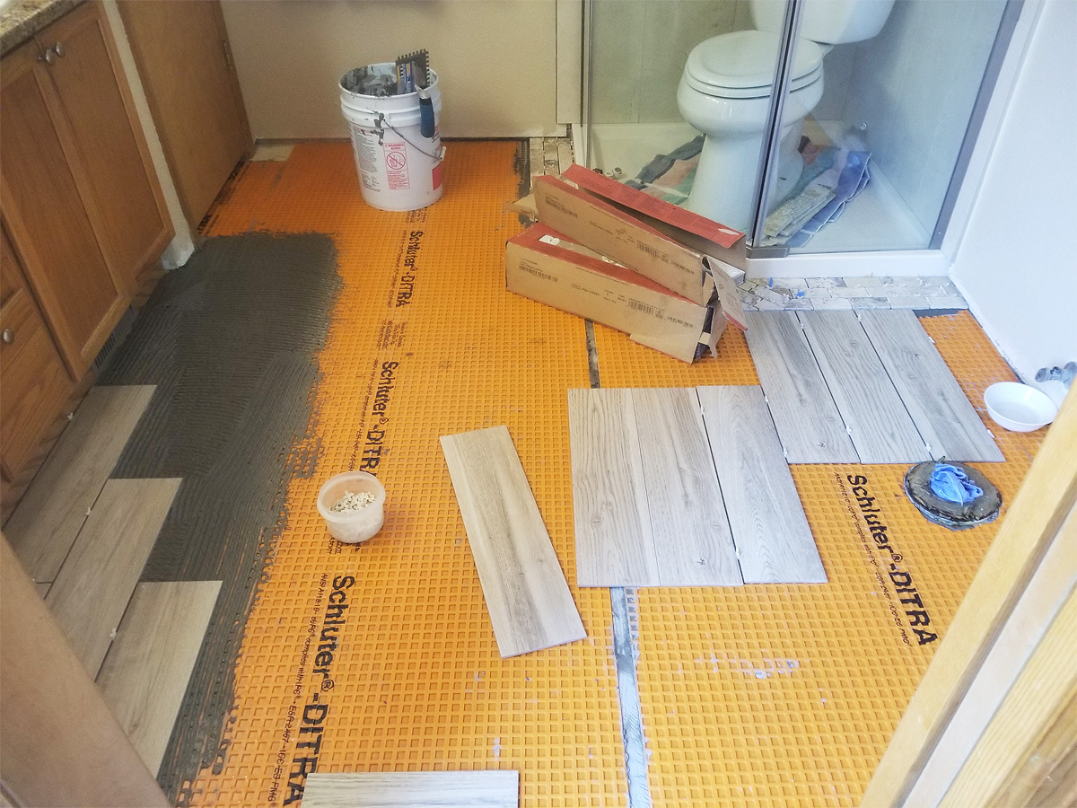 New Bathroom Flooring Project
