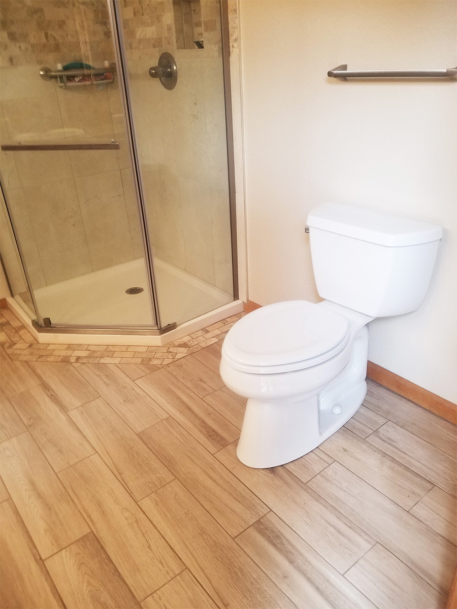 New Bathroom Flooring Project Completed