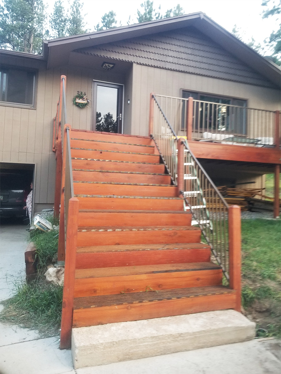 House Entrance Custom Stairway