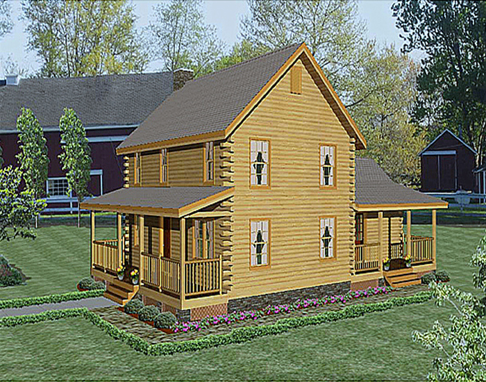 Log Home Farmhouse
