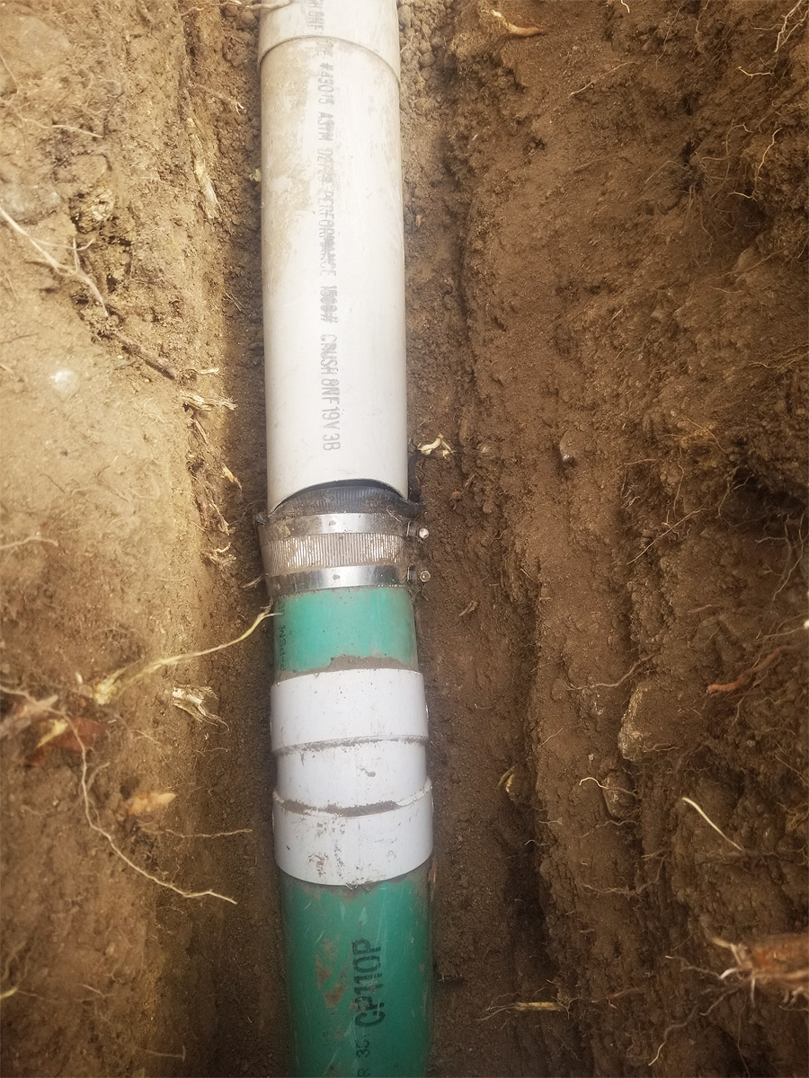 Repairing Drain Field Pipe