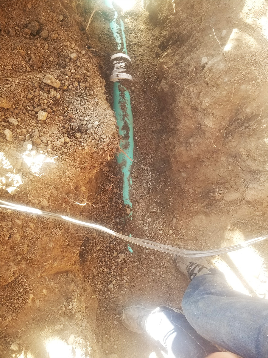 Replacement Drain Field Pipe