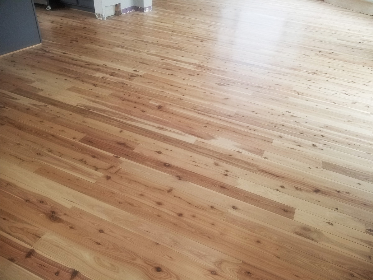 Refinished Wood Flooring Closeup