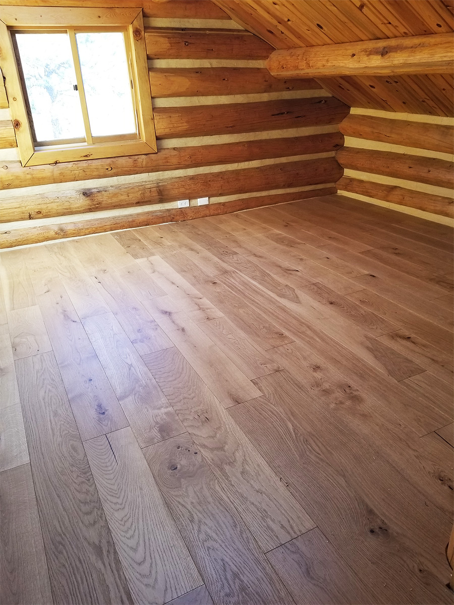 Custom Log Home Flooring