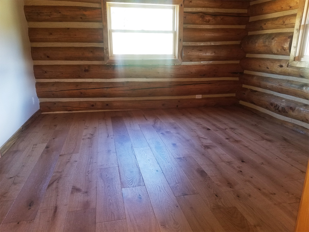 Room View Reconditioned Log Home