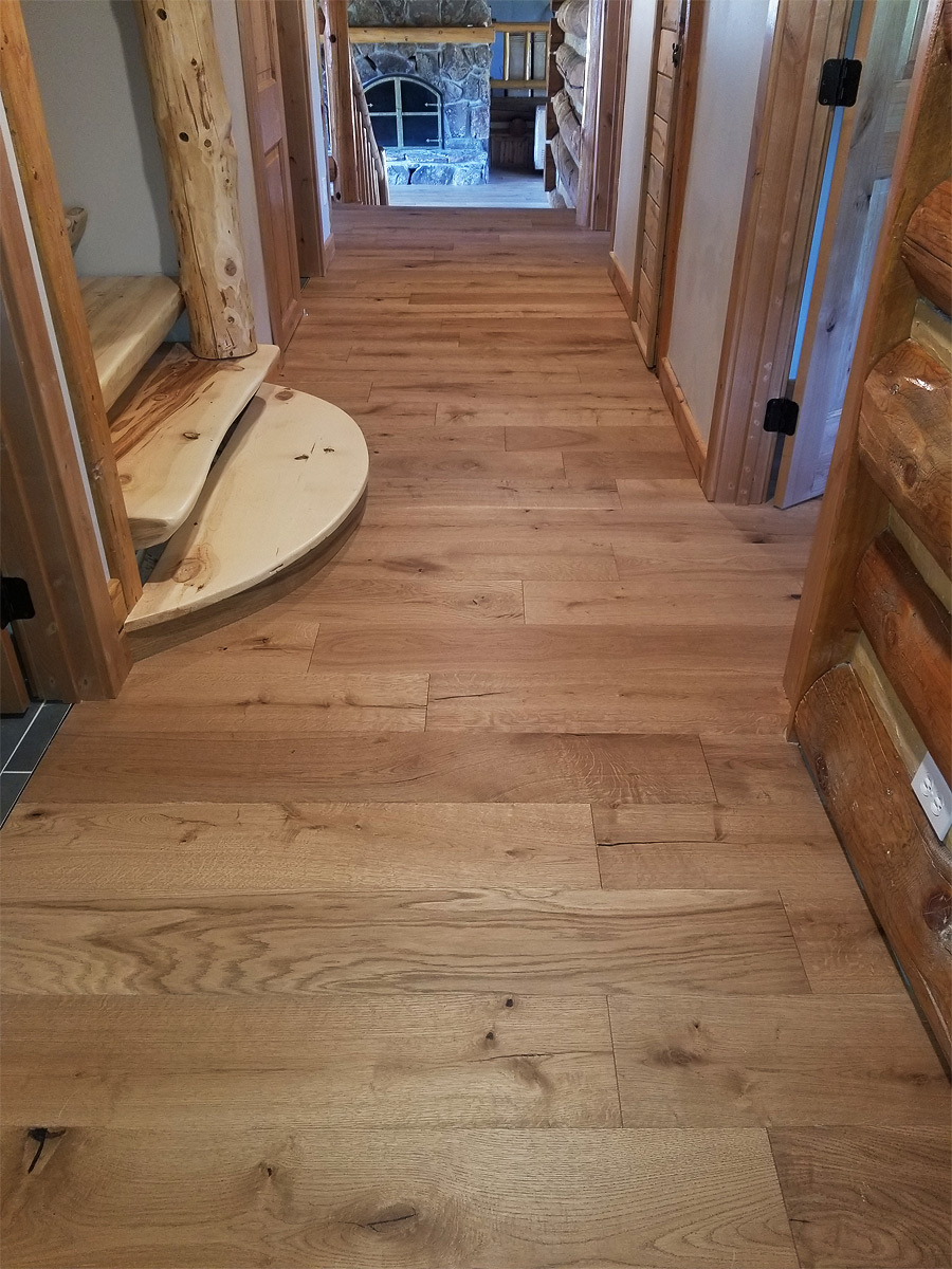 Room View Reconditioned Log Home