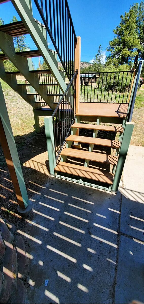 Deck and Stairs Outside View