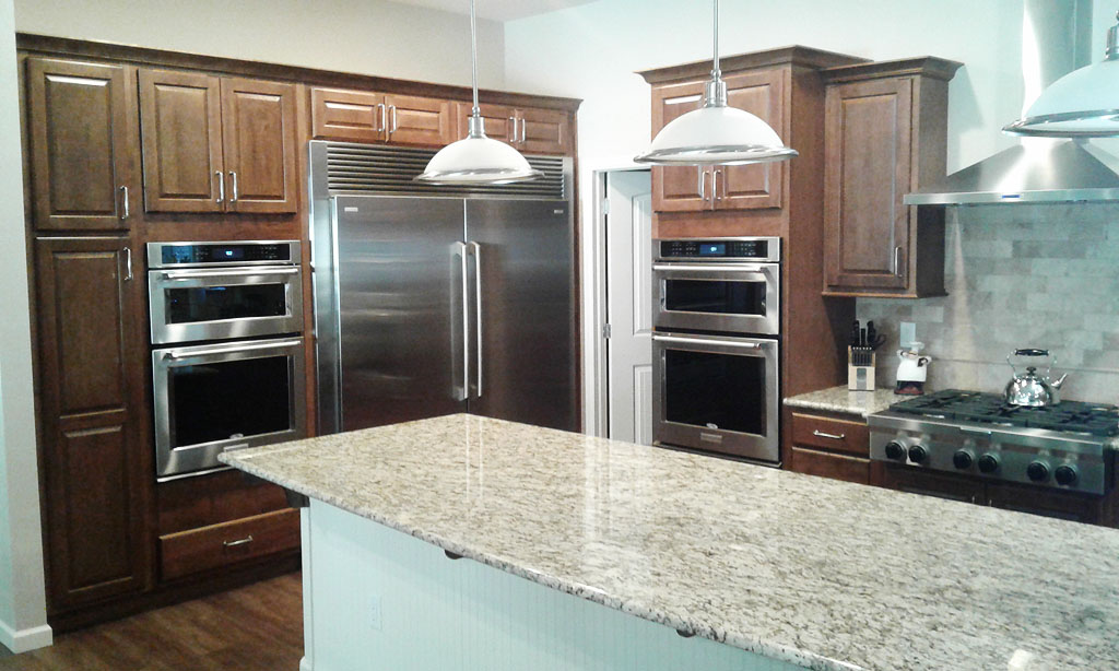 Custom Kitchen Cabinets and Island