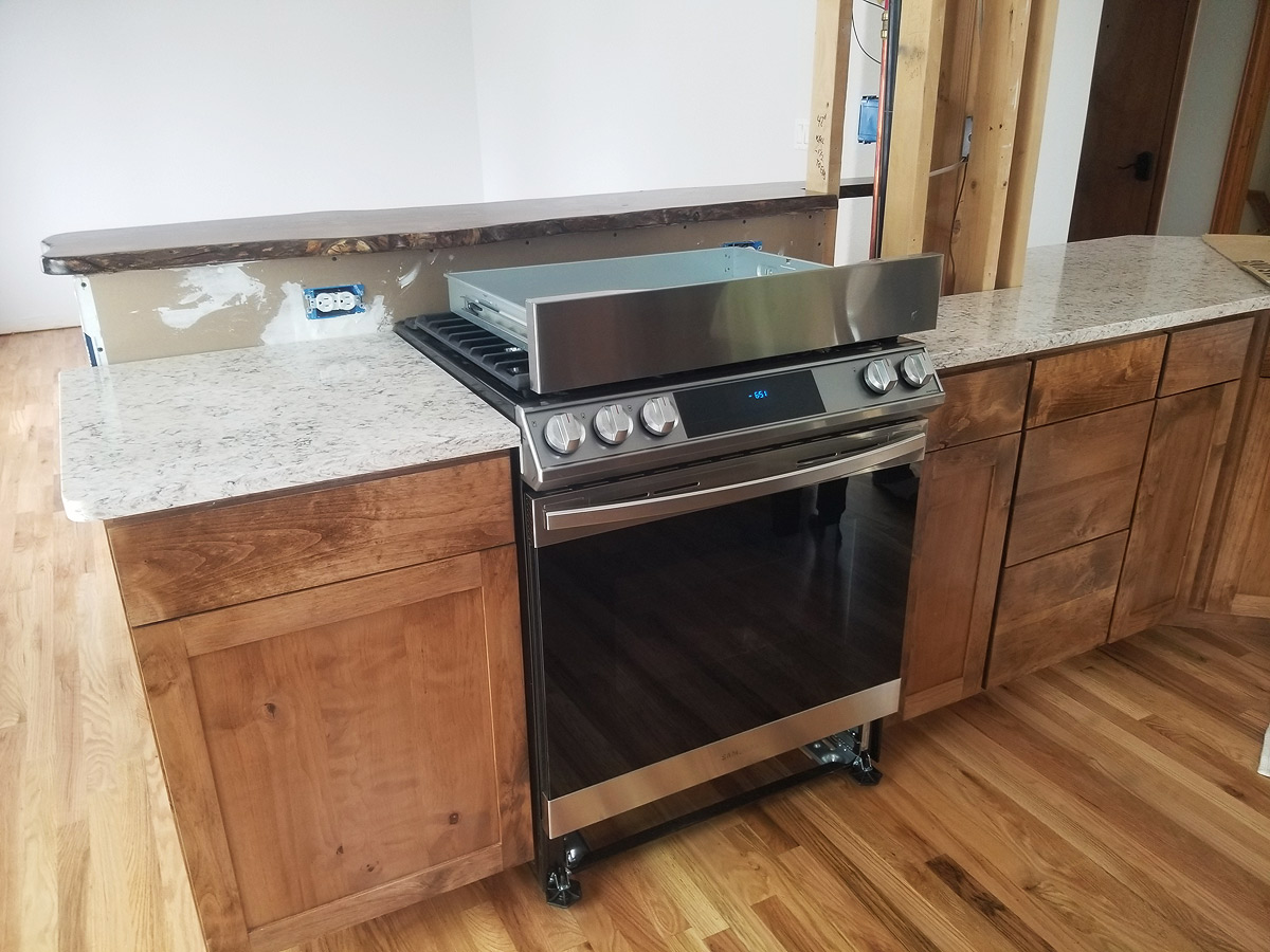 Kitchen Stove Install