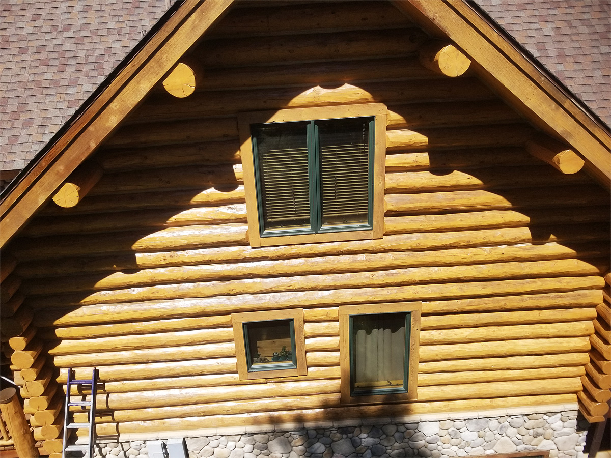 Log Home Top Down View