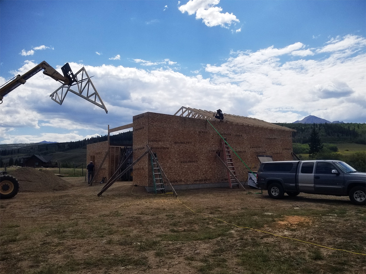 Construction Framed with OSB