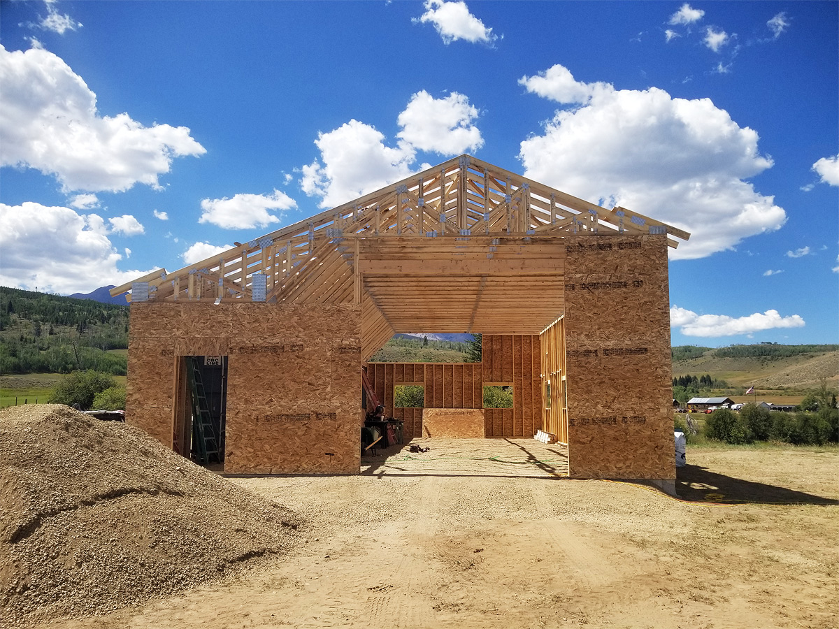 Storage Building Framed Interior Look