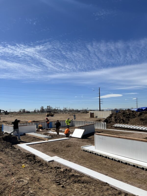 Modular Foundation Install Footings