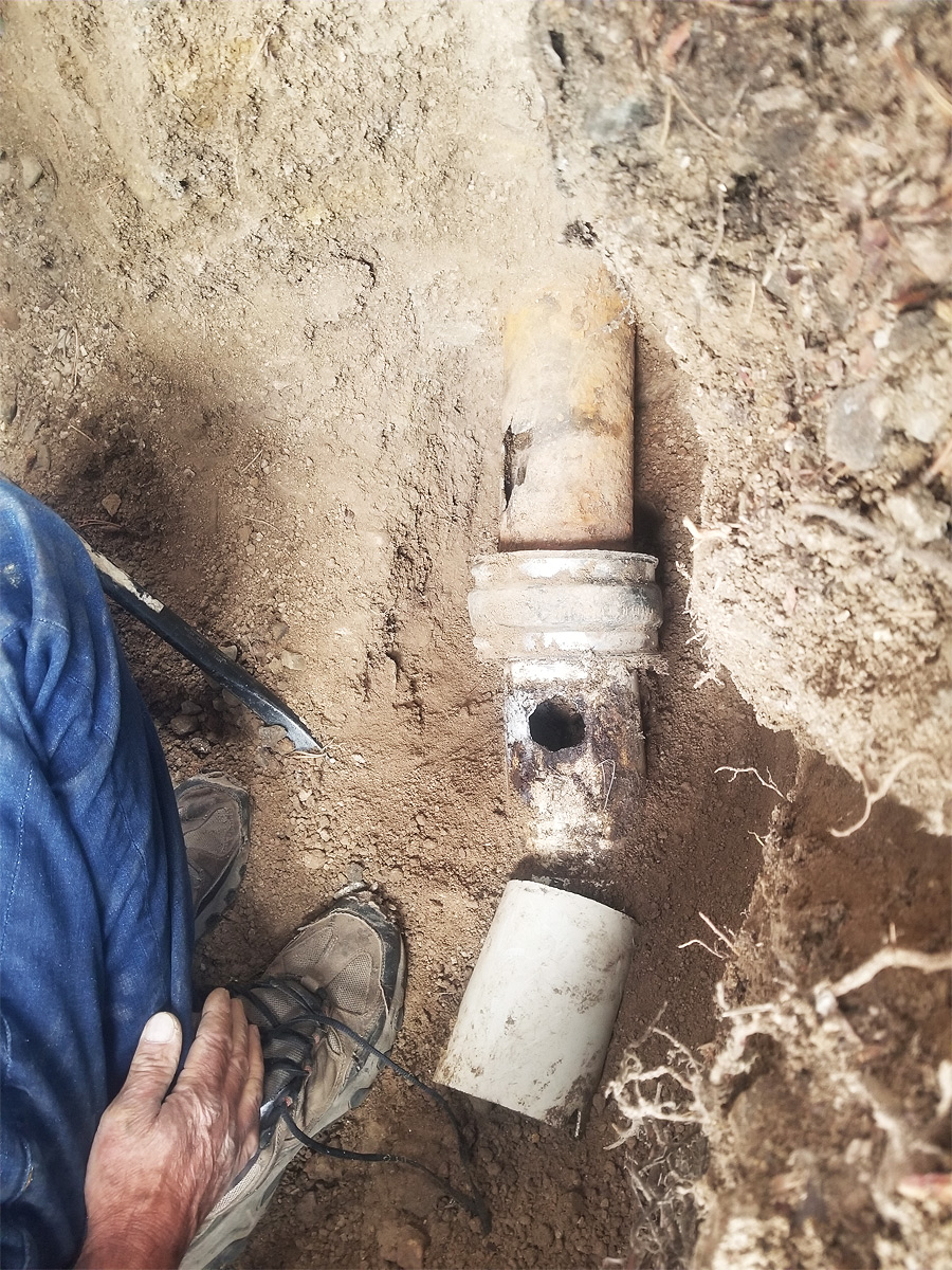 Outside Drain Field Repair