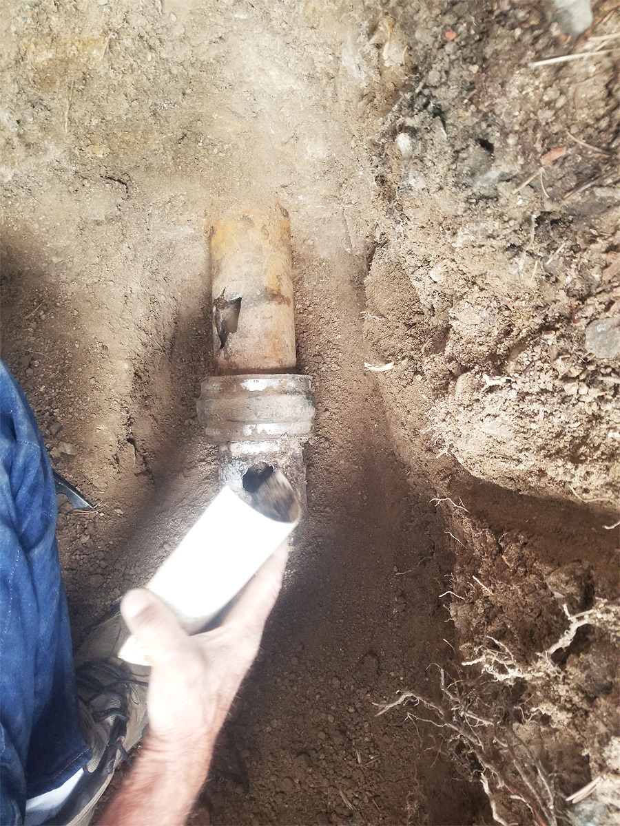 Outside Drain Field Repair