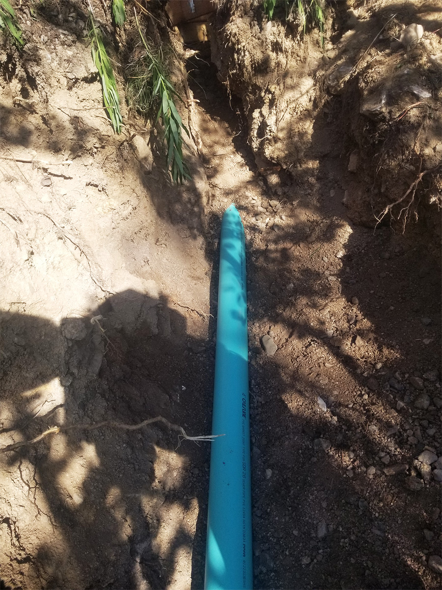 Repairing Drain Field Pipe