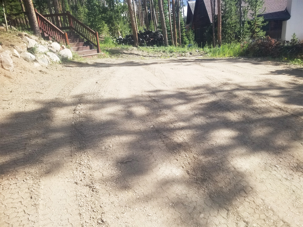 Filled In Driveway after Plumbing Repair