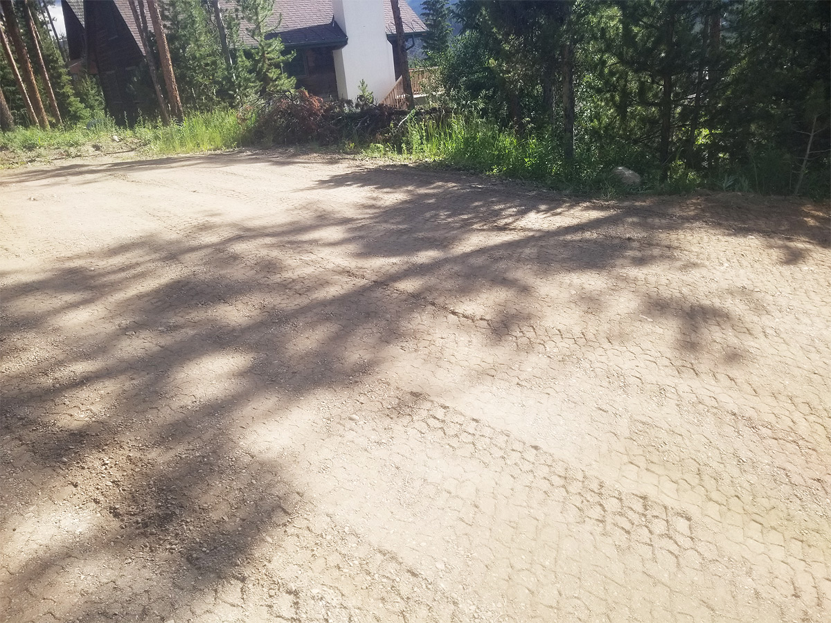 Filled In Driveway after Plumbing Repair