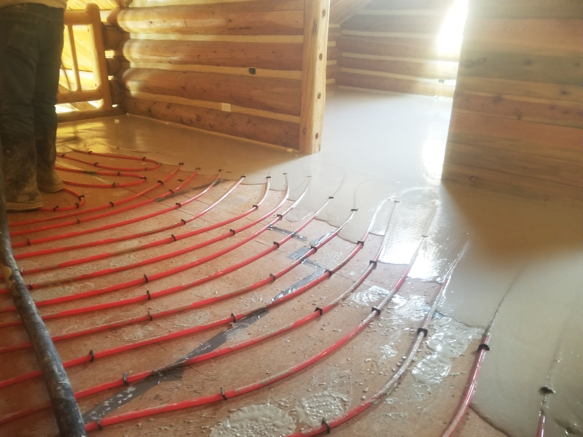 In Floor Radiant Heating Install